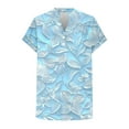 thumbnail image 6 of Ounisa Vintage Flowers V Neck Shirt for Women fashion Graphic Tee Casual Summer Vacation Beach Short Sleeve T Shirt, 6 of 6
