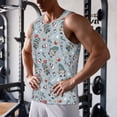 thumbnail image 5 of Cauagu Winter Gnome And Snowman Print Men's Sleeveless Muscle Shirts,Tank Tops Quick Dry Workout Tank Top Gym Muscle Tee Fitness Bodybuilding T Shirt for Men-XX-Large, 5 of 7