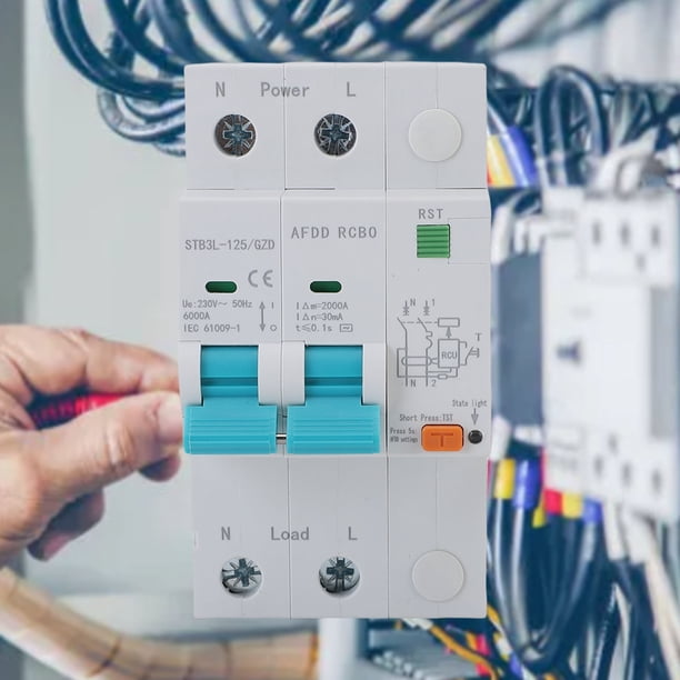 Dispositivo Protector De Fallas De AFDD, Disyuntor AFDD A Prueba De Fugas 2P Para Distribución De Iluminación