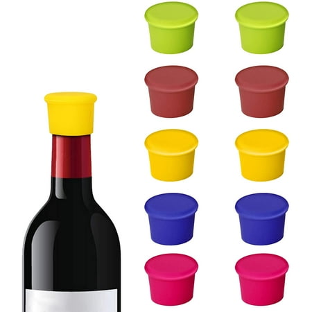 

Pack of 30 Wine Bottle Caps Silicone Cork Wine Bottle Stopper Reusable Bottle Stopper for Wine Champagne Beer and Carbonated Drinks