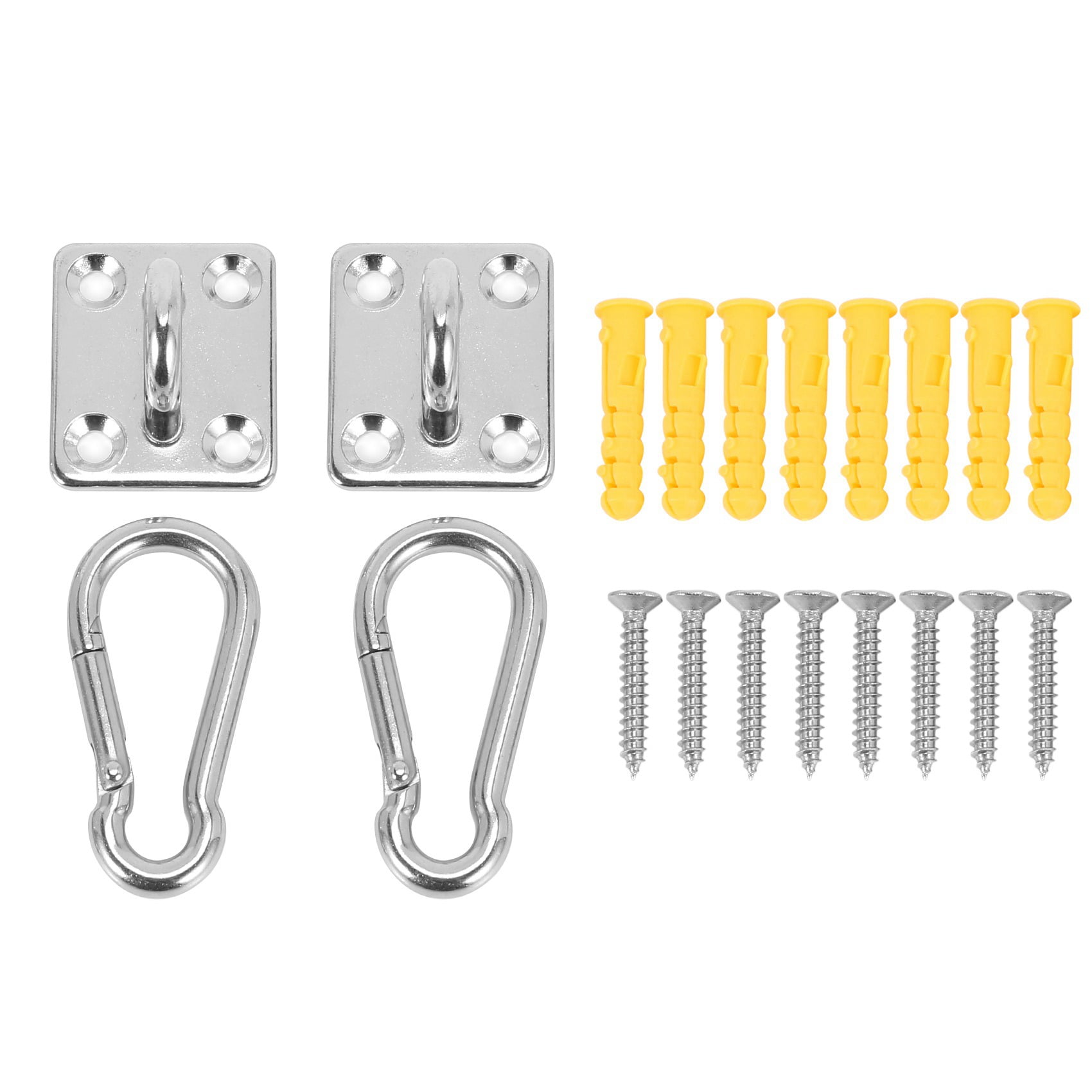 10 Sets of Suspended Ceiling Wall Mount U-Shaped Hooks Stainless Steel Heavy Duty Multi-Function Hammock