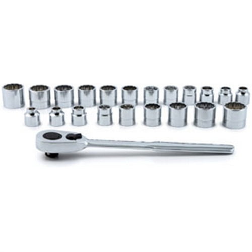 ATD Tools 3/8" Drive 22Piece Low Profile 12Point SAE and Metric