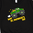 thumbnail image 3 of Inktastic Happy St. Patrick's Day Monster Truck with Leprechaun Toddler Sweatshirt, 3 of 4