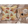 thumbnail image 2 of Rowan Fluffy Throw Pillow Cushion Cover, Romantic Fall Season Inspired Tile with Vivid Leafage and Bunch of Berries, Rectangle Accent Pillow Case, 26" x 16", Orange Red Peach, by Ambesonne, 2 of 5