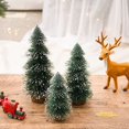 thumbnail image 3 of 10inch Sisal Christmas Trees Ornament Snow Frost Small Pine Tree Xmas Decor, 3 of 5