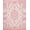 Pink, Pattern 1, variant on ODIKA Pink Throw Vintage Scrolling Petal Border Decorative Variegated Non-Slip Chair-Friendly for Home Office, Gaming Room, Under Desk