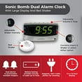 thumbnail image 4 of Sonic Alert Extra Loud Dual Alarm Clock with Super Shaker - SB200SS, 4 of 6