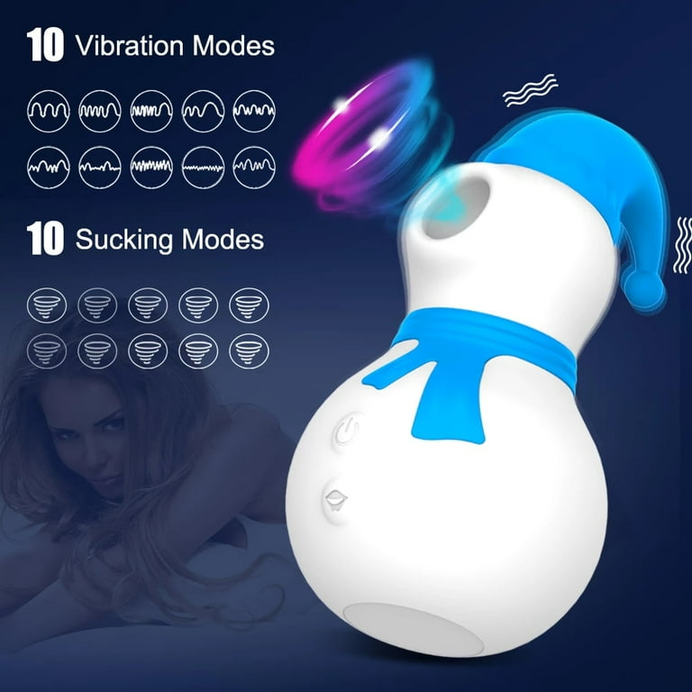 XBONP Sucking Vibrator for Women Vacuum Stimulator Female Masturbator Snowman  Sex Toys for Adults Blue - Walmart.com