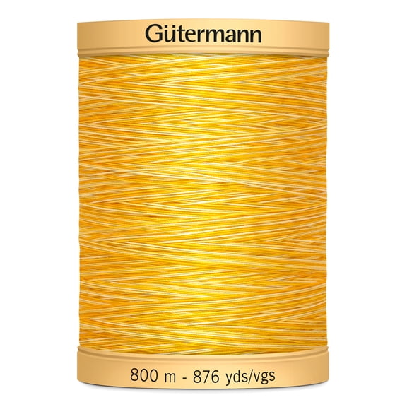 Gutermann 876 Yd Natural Cotton Thread-Sunrise Yellow