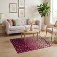 thumbnail image 3 of ODIKA Pink Leopard Cheetah Spotted Gradient Motif Abstract Print Orange Non-Slip Chair-Friendly for Home Office, Gaming Room, Under Desk, 3 of 7