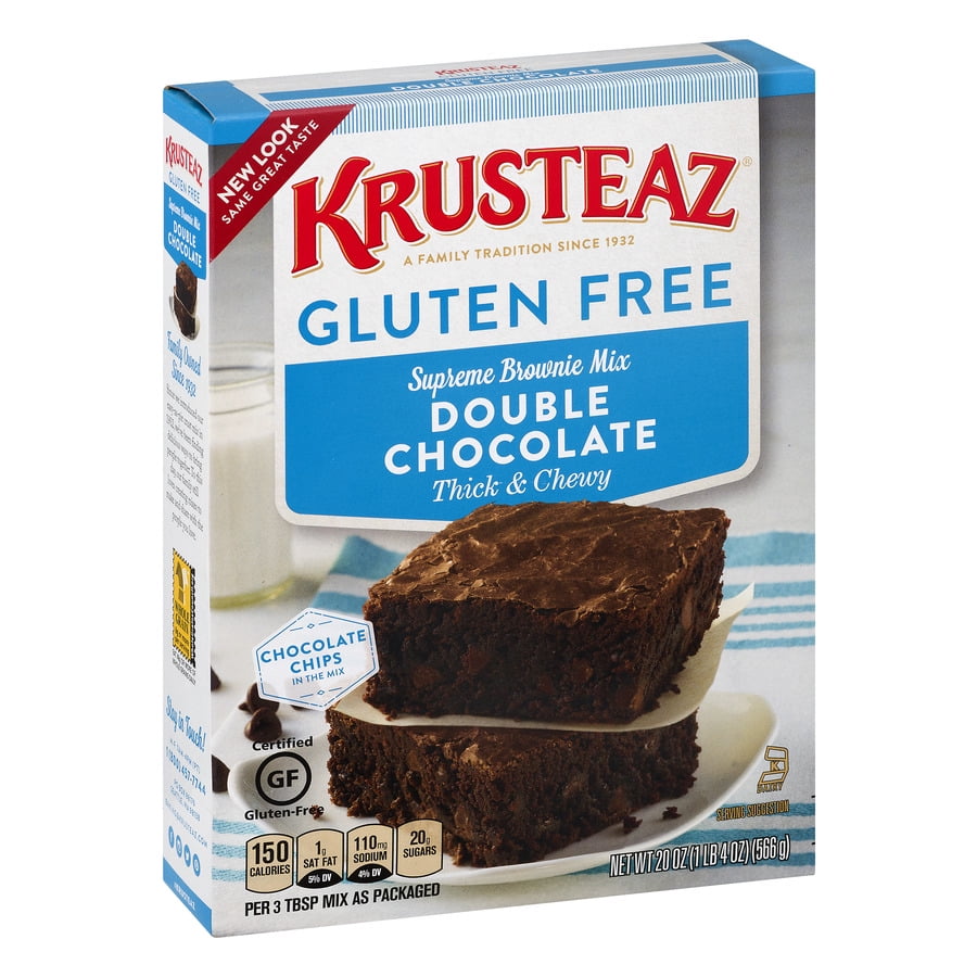 2 Pack Krusteaz Gluten Free Double Chocolate Brownie Mix 20 Oz