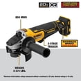 thumbnail image 3 of Juego de herramientas eléctricas DEWALT 20V MAX para taladradora y amoladora con 2 baterías, 3 of 8