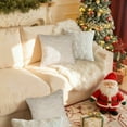 thumbnail image 5 of Sanmadrola Christmas Tree Decorative Throw Pillow Covers Set of 2, 18"x18" Soft Fluffy Pillowcases for Home Décor, Boho Pillow Covers Winter Holiday Cushion Cases for Sofa Couch Bedroom Living Room, 5 of 7