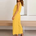 thumbnail image 4 of Cotton Linen Two Piece Sets for Women 2025 Wide Leg Two Piece Pants Set Casual Tank Tops Two Piece Outfits Summer Lounge Set, Limited Time Offer, 4 of 6