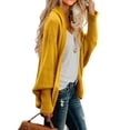 thumbnail image 2 of Women Kimono Batwing Cable Knitted Slouchy Oversized Wrap Cardigan Sweater, 2 of 4
