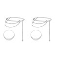 thumbnail image 4 of Minnieouse Cadena de cintura para mujer, borlas de varias capas, joyería de Metal para mujer, suministros de vestido de plata para Festival, 2piezas, 4 of 6