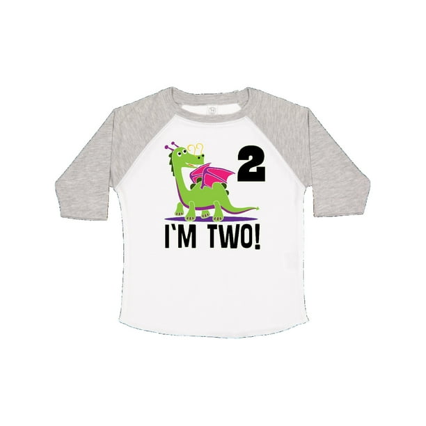 Inktastic 2nd Birthday Outfit Girl Dragon Toddler T Shirt Walmart Com Walmart Com