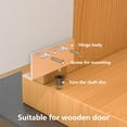 thumbnail image 6 of TIERPOP Cold Rolled Steels Corner Codes L Shape Corner Bracket Concealed Upper Lower Hinge Clip Fastener Cabinets Door Hinge, 6 of 9