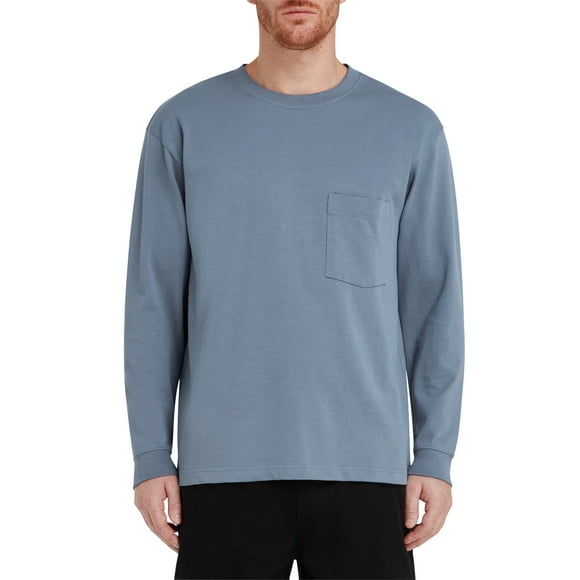 Mens Long Sleeve Pocket T Shirts