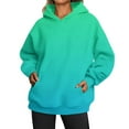 thumbnail image 1 of MesaSe Femmes de la Mode Quotidienne Polyvalent Casual Sweat-Shirts à Col Rond Manches Longues Gradient Top Sweat-Shirts Rose M, 1 of 5