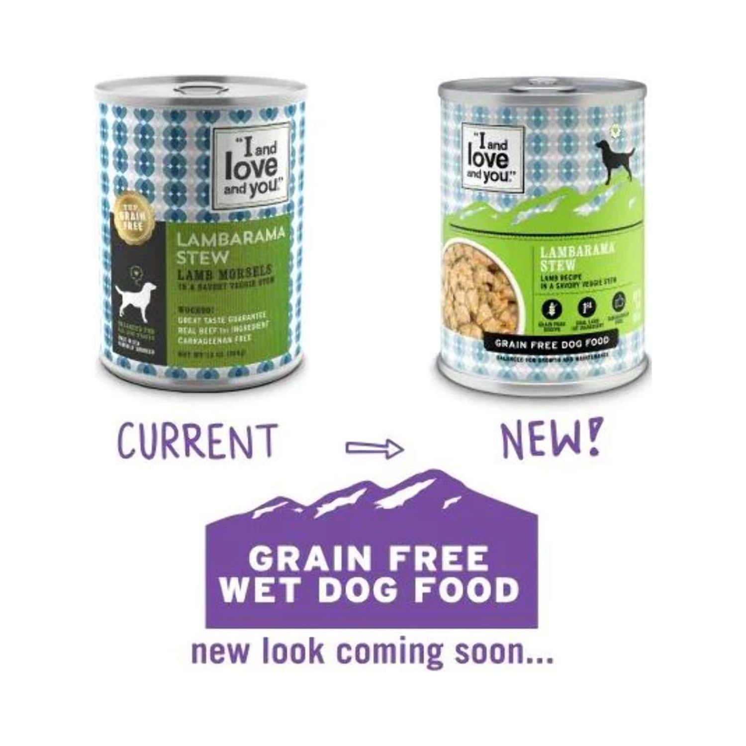 "I and love and you" - Lambarama Stew Wet Dog Food - Single 13 oz Can