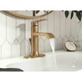 thumbnail image 3 of MOEN WS84760BZG Genta Single Handle Single Hole Bathroom Faucet in Bronzed Gold, 3 of 9
