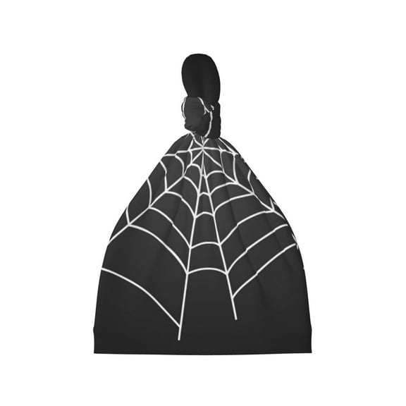 Daiia A Web With A Spider Pattern Baby Beanie Knit Toddler Hat Kids Embroidered Beanies Cap for Girls Boys 0-8 Years
