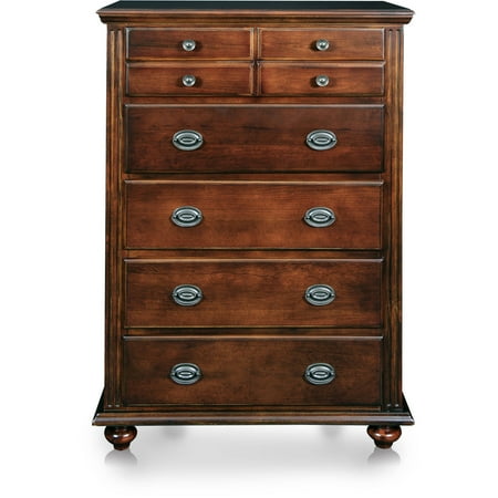 - Furniture of America Smithson 5-Drawer Bedroom Chest, Cherry