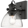 thumbnail image 3 of Beaumont Lane Seeded Glass Vanity Light in Black, 3 of 5