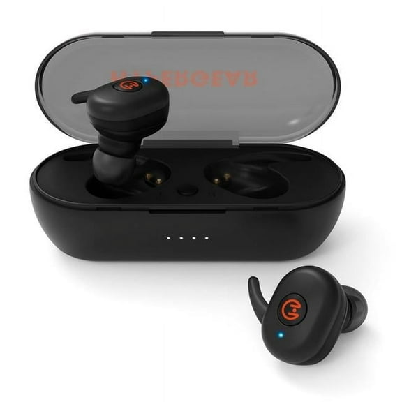 Hypergear 14316 Active Tws Bluetooth In-ear Earbuds With Noise-canceling Mic And Charging Case, Up To 15 Hours Play Time, Ipx5 Waterproof