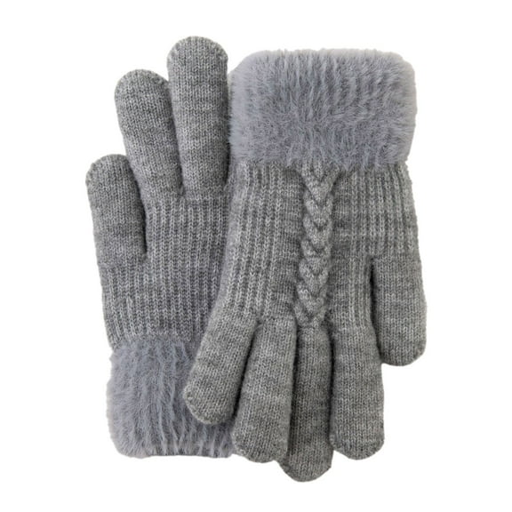 Fgnfyis Winter Ski Gloves Lined With For Men And Women Outdoor Cycling Windproof Cold Weather Warm Touchscreen Mittens Grey One Size
