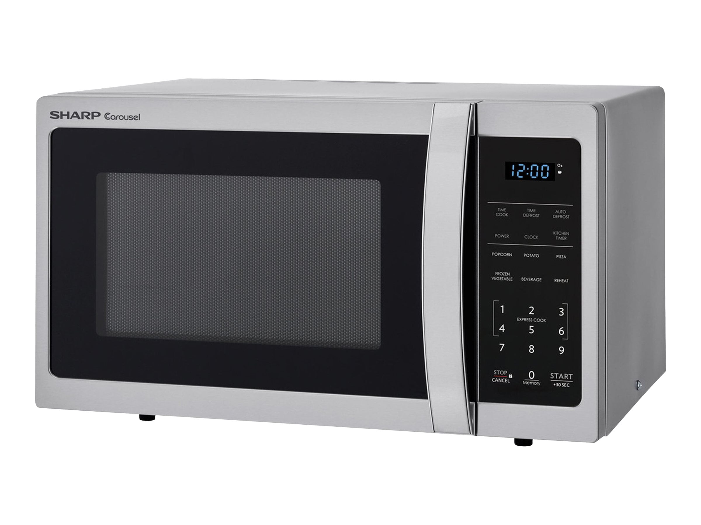 Sharp Carousel SMC0912BS - Microwave oven - freestanding - 0.9 cu. ft