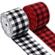 thumbnail image 4 of Accesorio de cinta con cable de lino navideño, tela de arpillera a cuadros, ambiente navideño, decoración a cuadros, envoltura artesanal para Kits de decoración para fiestas negro rojo 15m Bearachild HA009056-02, 4 of 6