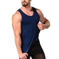 thumbnail image 5 of POP CLOSETS Men's Compression Tank Top Seamless Body Shaper Vest Shirt Shapewear Abs Abdomen Slimming Gymwear Undershirts, 5 of 7