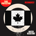 thumbnail image 4 of RECONQUEST. Canadian Flag Stickers Clear Matte Black Canada Leaf Vinyl Sticker Tactical Decal 5”X3” Accessoire Voiture Truck Bumper Laptop Window - Made in USA (3 Pack), 4 of 6