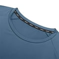 thumbnail image 7 of Ultrave Mens Shirts Short Sleeve Casual Crew Neck Baggy Summer Tee Men Tops Casual,Blue,XXL, 7 of 7