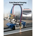 thumbnail image 4 of KFFKFF Track Torch Burner, 2"-30"/Min Straight Line Gas Cutting Machine for 0.2"-4" Thick Pipe, with 12-inch Track & 3 Tips, Automatic Flame Cutting Machine, 4 of 9
