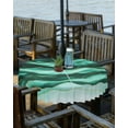 thumbnail image 2 of nqOlkjepod Teal Turquoise Marble Outdoor Tablecloth with Umbrella Hole & Zipper, Abstract Wave Lines Round Table Cover 60 Inch, Dining Waterproof Table Cloth Protector for Patio/Party/Picnic, 2 of 7