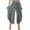 Grey, variant on STARVNC Women High Waist Boho Lace Stitching Solid Color Pants