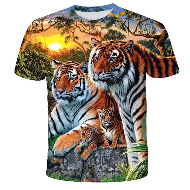 Summer Fashion Animal Dog Graphic T Shirts For Men Casual 3D Print Tee Hip Hop Harajuku Personality Round Neck Short Sleeve Top12T Gong Bohan LED