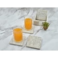 thumbnail image 1 of Coasters STORE INDYA Cuadrado de madera hecho a mano con soporte, 1 of 5