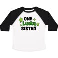 thumbnail image 3 of Inktastic One Lucky Sister with Shamrocks Girls Toddler T-Shirt, 3 of 5