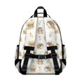 thumbnail image 3 of Hedgehog and Buttercup Cream Pattern Cute School Backpack Bag for School with Padded Back and Adjustable Shoulder Straps 15.25"x11.5"x5.25", 3 of 5