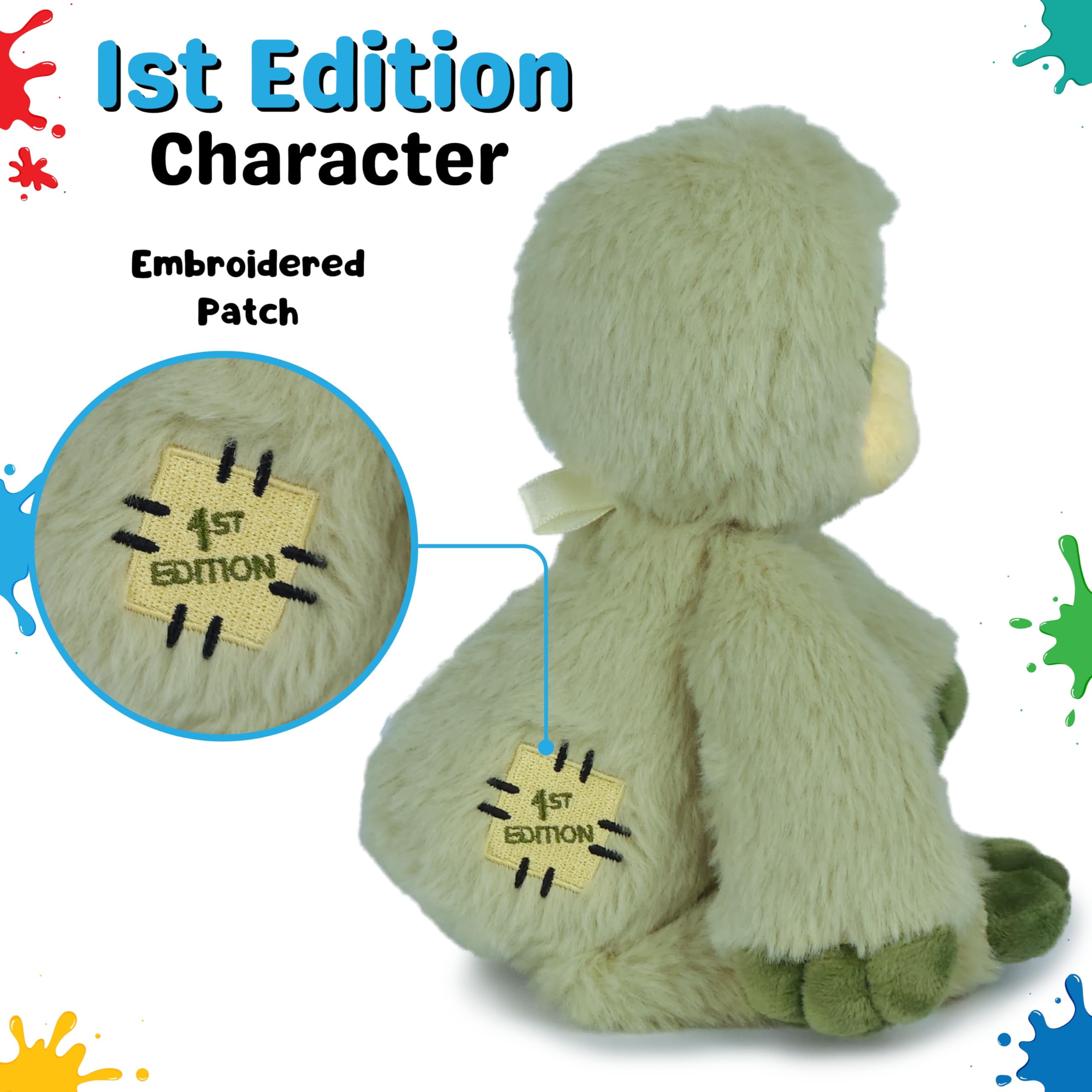 The Adventure Crew Sami the Sloth Plush Comfort / Activity Toy for Newborn and Up | Ultra-Soft, 11.5" Compact Size with Weighted Limbs | Interactive Companion for Early Learning