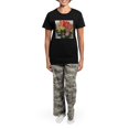 thumbnail image 4 of CafePress - Bride's Bouquet Pajamas - Women's Short Sleeve Print T-Shirt and Pants Dark Cotton Pajama Set, 4 of 7
