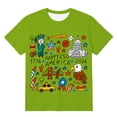 thumbnail image 4 of USA 250th Anniversary Shirt Kids Boys Patriotic Graphic T Shirt Print Short Sleeve Casual Tee for Children Green 10 Years-11 Years, 4 of 4