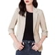 thumbnail image 2 of Gibobby Blazer de mujer Blazers delgados para mujer traje de protección solar para primavera chamarra de verano punto abierto(Beige,CH), 2 of 3