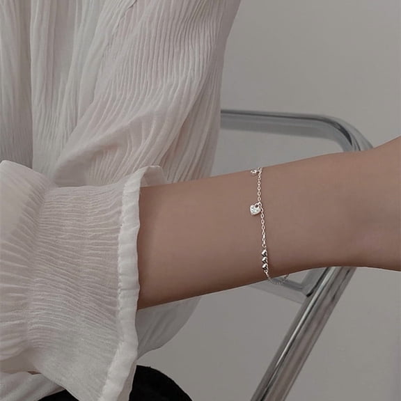 SUSOLA 925 Sterling Silver Bracelets for Women, Fashion Adjustable Slider Unique S925 Bracelet Jewelry For Wedding Gifts