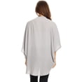 thumbnail image 4 of Women's Solid Casual Lightweight 3/4 Sleeve Loose Fit Open Front Cardigan, 4 of 5