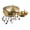 Brass/Gold, variant on Communion Ware 2 Holy Wine Serving Trays With a Lid & 2 Stacking Bread Plates With a Lid + 80 Cups - Stainless Steel (Mirror/Silver)